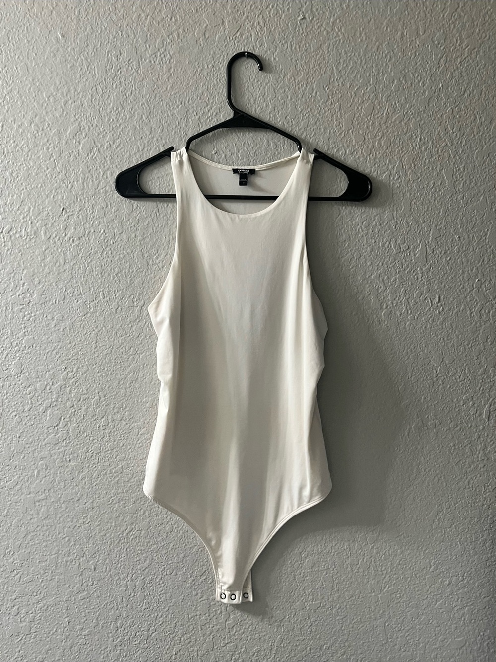 Express Cream High-Neck Bandeau Bodysuit